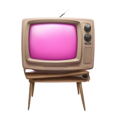 Pink tv sticker