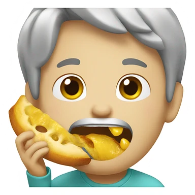 emoji eating word  sticker