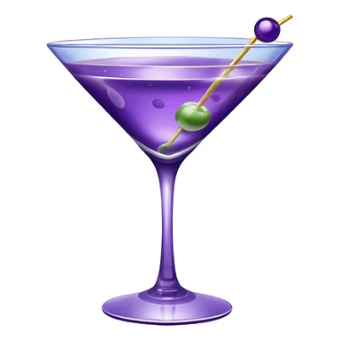 Purple Martini sticker