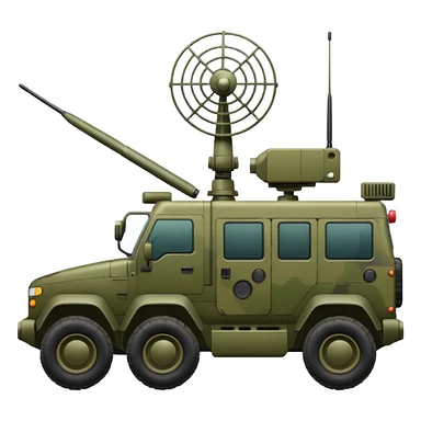 vehicle with electronic warfare equipment sticker