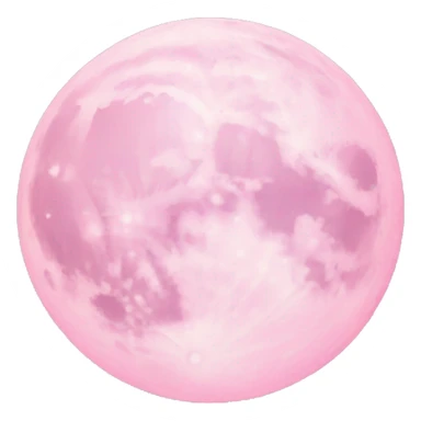 pastel pink moon sticker