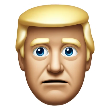 President trump face sticker