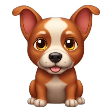 Little red dog  sticker