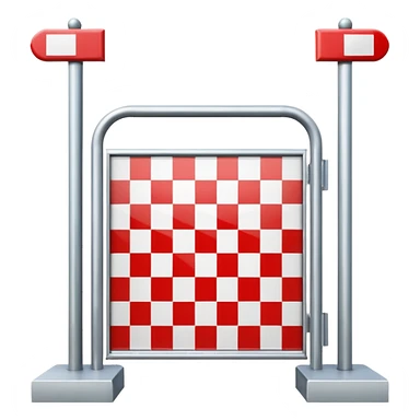 a race finish gate sticker