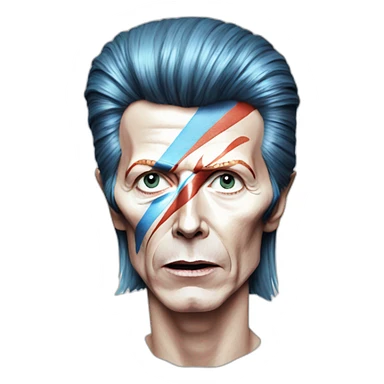 David Bowie - Ziggy stardust - expressions sticker
