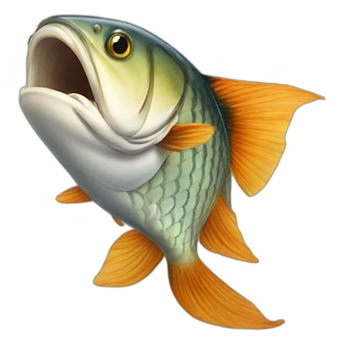 Fish eat a fish sticker