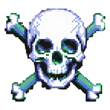 skull with crossbones sticker