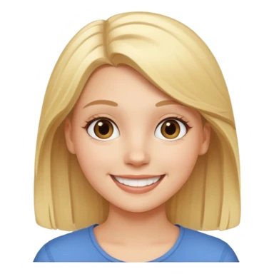 young white girl sticker