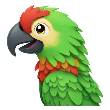 happy animal parrot sticker