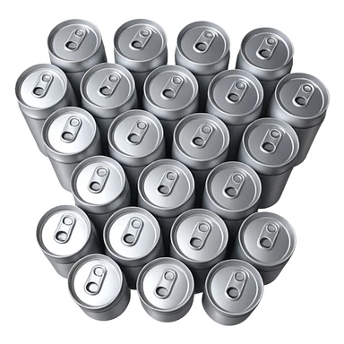 stack of many beer cans sticker