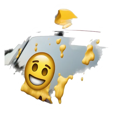 wax spilled on top of a car sticker