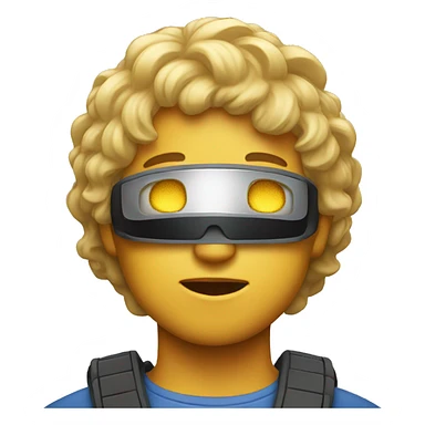 emoji with halo on neck sticker