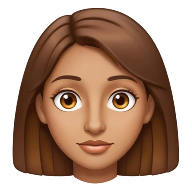 A woman with brown hair and high lights a big nose and brown eyes and she looks like my mom sticker