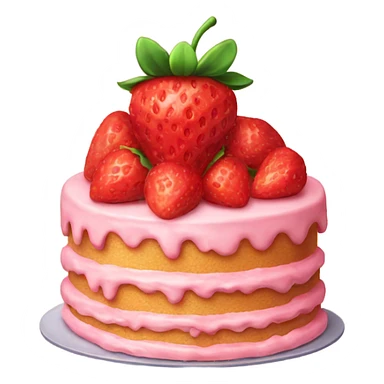 Strawberry cake  sticker