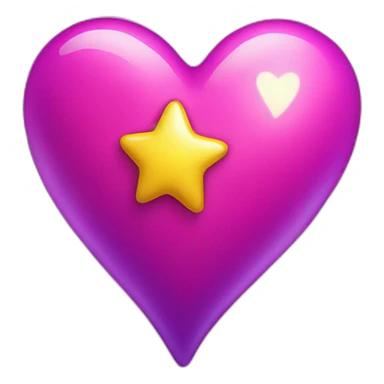 pink-and-purple-heart-with-yellow-sparkles sticker