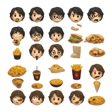 harry potter eating sticker