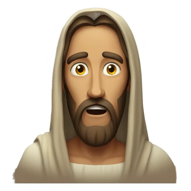Scared Jesus sticker