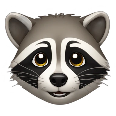 Tired raccoon sticker