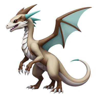 Noivern-Marowak-Lugia-Fakémon-hybrid-creature (full body)  sticker