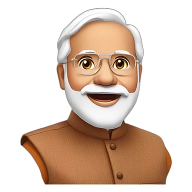 Narendra Modi ji saying hello sticker
