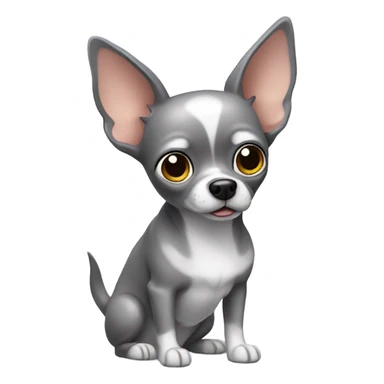 Big grey chihuahua sticker