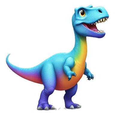 Disco dinosaur sticker