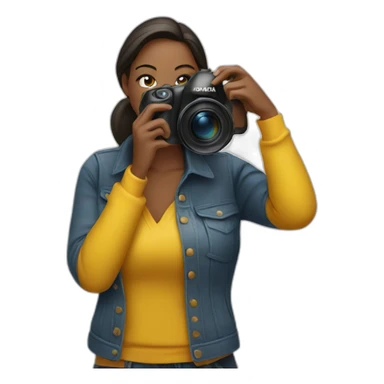 woman photographer sticker