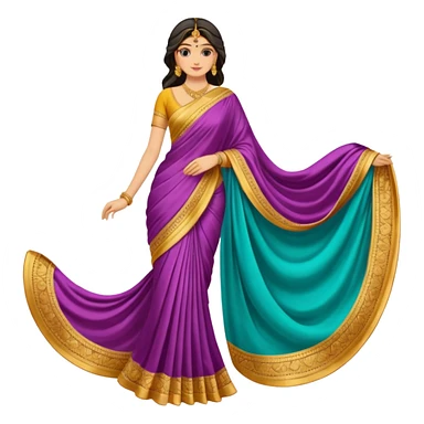 Sari with no human just the dress sticker