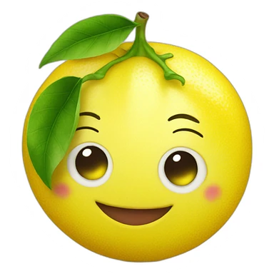 happy lemon sticker