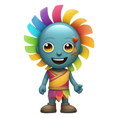 A fan as a human sticker