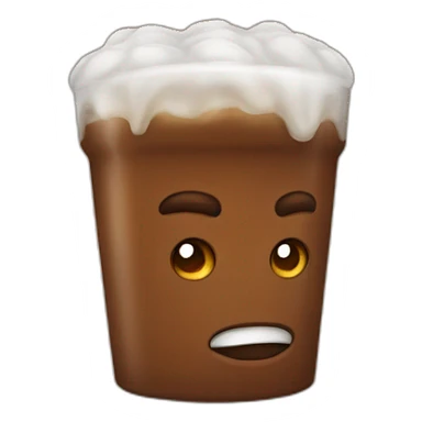 Strong brown gulp sticker
