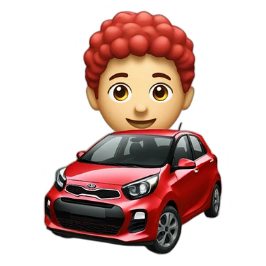 red kia picanto from 2020 sticker