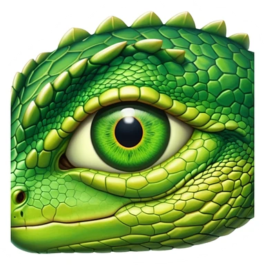 green reptile eye  sticker