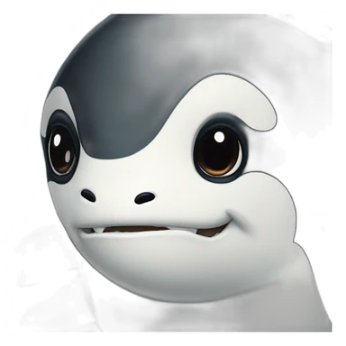 orca face no teeth but candy sticker