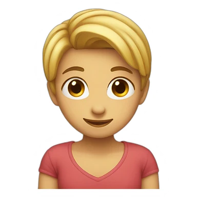 shy love smile sticker