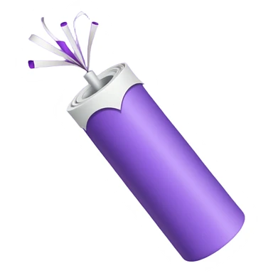 party popper emoji lavender purple color sticker