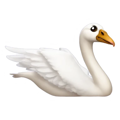  bird swan with doberman sticker