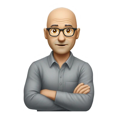 A math teacher nicknamed Super, who drives an Opel Omega and knows nothing about math. Aroungd 50 years old with round face and glasses. Bald but with hairs on the sides sticker