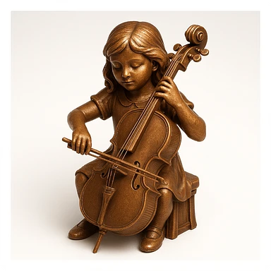 girl playing cello sticker