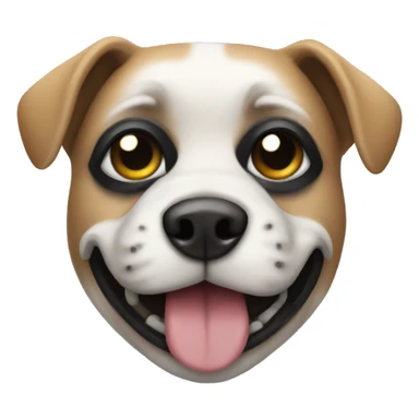 Dog wearing a mask  sticker