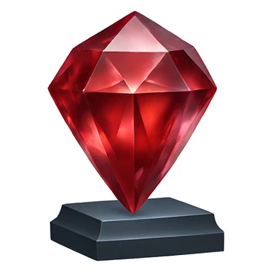 Red crystal  sticker