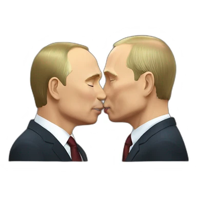 vladimir putin kiss sticker