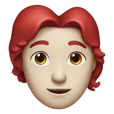 Deep red heart  sticker