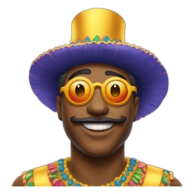 carnaval man sticker