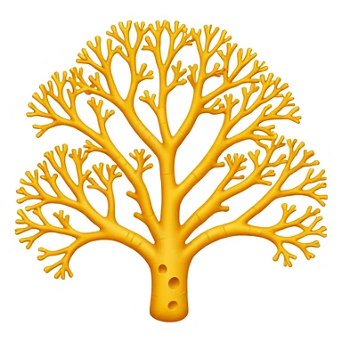yellow Coral  sticker