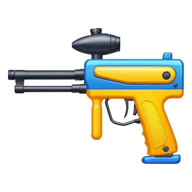 paintball gun colorful sticker