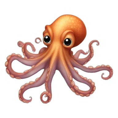 realistic octopus sticker