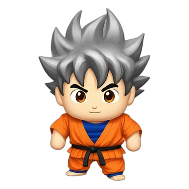 Son goku en tenue de Vovinam Viet Vo Dao et avec une ceinture rouge sticker