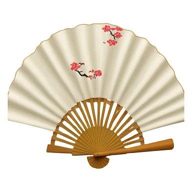 japan hand fan sticker