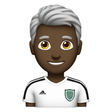 English soccer player black tshirt sticker